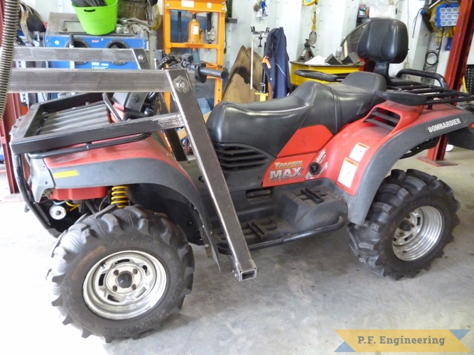 Alain B. Bombardier ATV loader | Bombardier ATV Loader left side