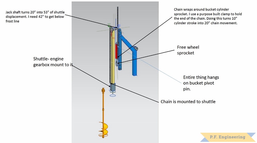 Charlie H., Fraser, MI Ford 1210 micro hoe | post hole digger attachment for micro hoe by Charlie H., Fraser, MI