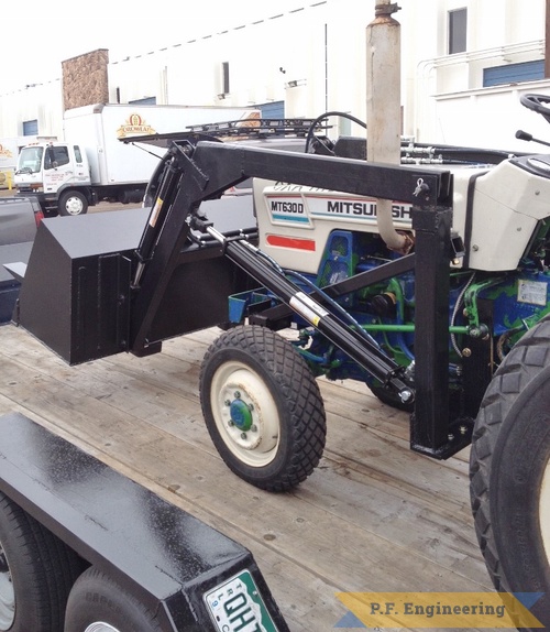 Daniel B., Commerce City, CO Mitsubishi MT630D loader | mitsubishi 630D compact tractor loader left side