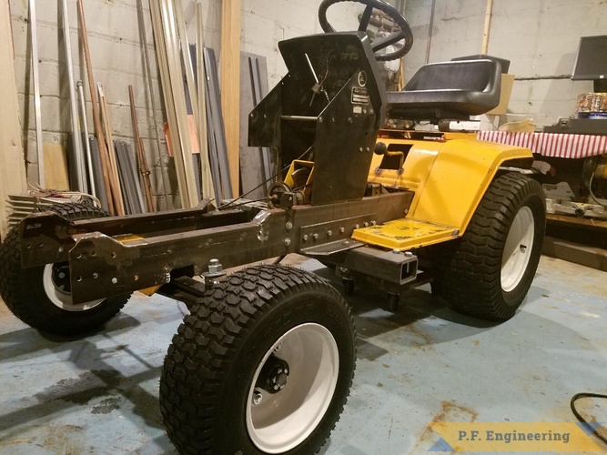 Kyle H., Minneapolis, MN cub cadet 1430 loader | Cub Cadet 1430 loader build with new frame installed by Kyle H., Minneapolis, MN