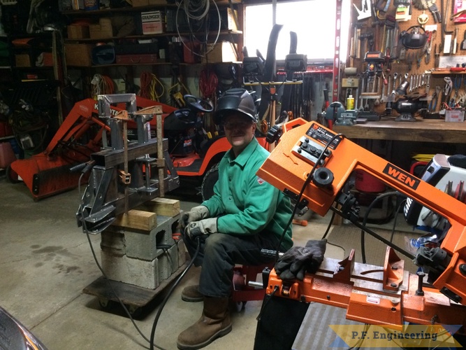 Mark J., Kubota BX2200 backhoe | Kubota BX2200 micro hoe sub frame build by Mark J.