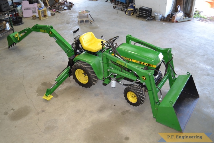 Ryan B., Mayetta, Kansas John Deere 210 micro hoe | John Deere 210 backhoe loader by Ryan B., Mayetta, KS