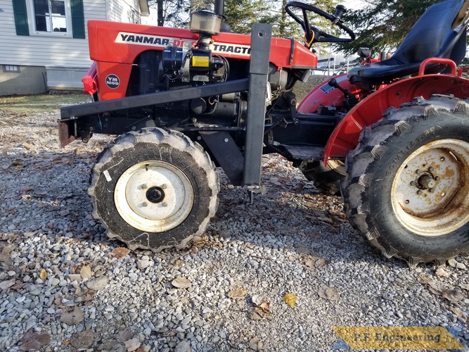 Brian B. YM165D loader lake orion, MI | Brian B.Yanmar YM165D towers and diagonal brace 2, Lake Orion, MI