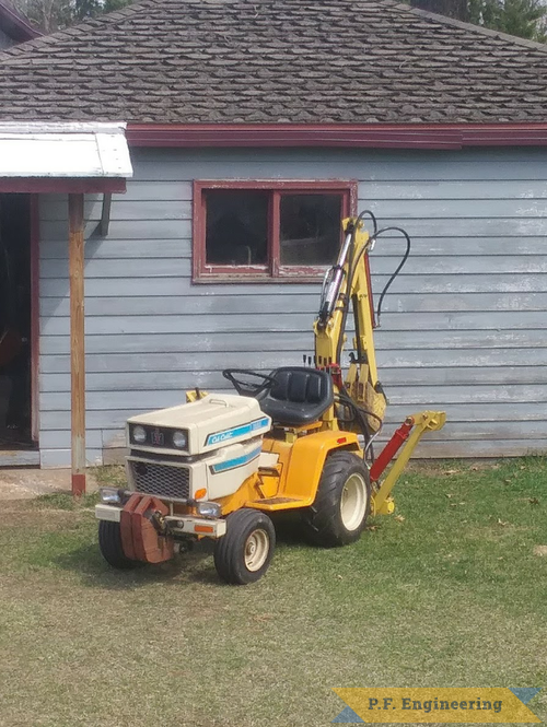 Jesse D. Micro Hoe Cub Cadet 1450 Coloma, WI | Jesse D., cub cadet1450 micro hoe Coloma, WI