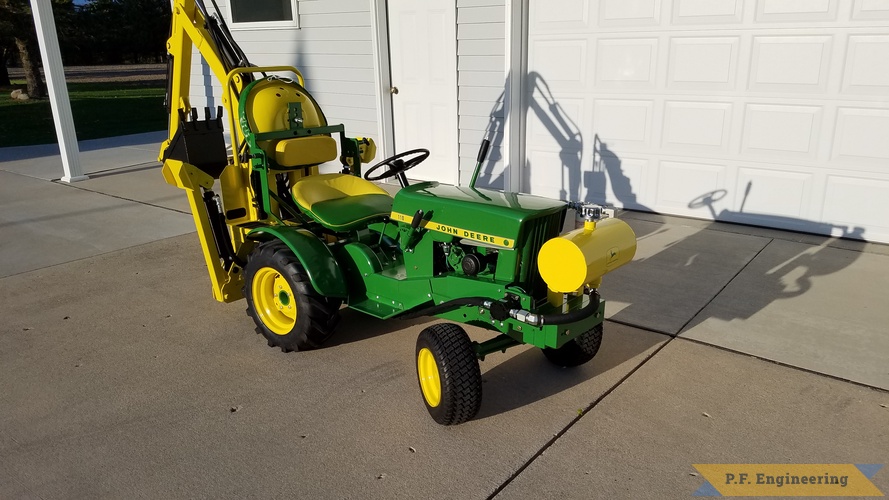 Frank B. in Hartfort, WI - Backhoe - John Deere 110 | JD110 Micro Hoe front right