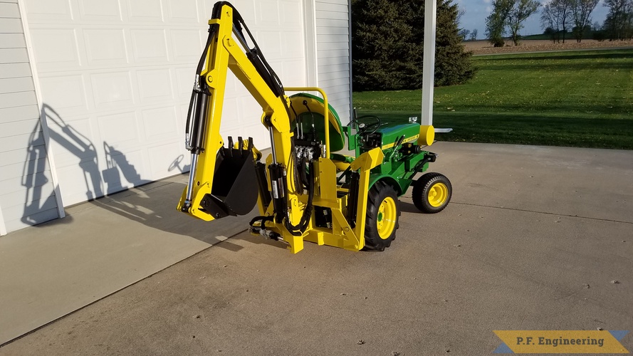 Frank B. in Hartfort, WI - Backhoe - John Deere 110 | JD110 Micro Hoe rear