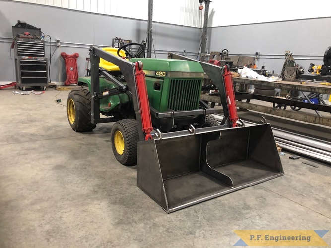 Dan W., Eureka IL, Front-end Loader | Dan W. Eureka IL John Deere 420 loader frame conpleted