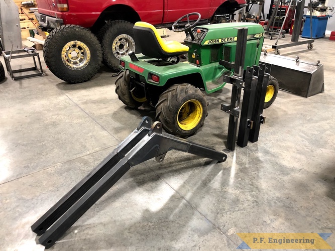 Dan W., Eureka IL, Front-end Loader | Dan W. Eureka IL Loader frame and bucket for John Deere 420