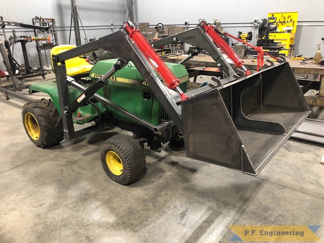 Dan W., Eureka IL, Front-end Loader | Dan W. eureka IL bucket lifted