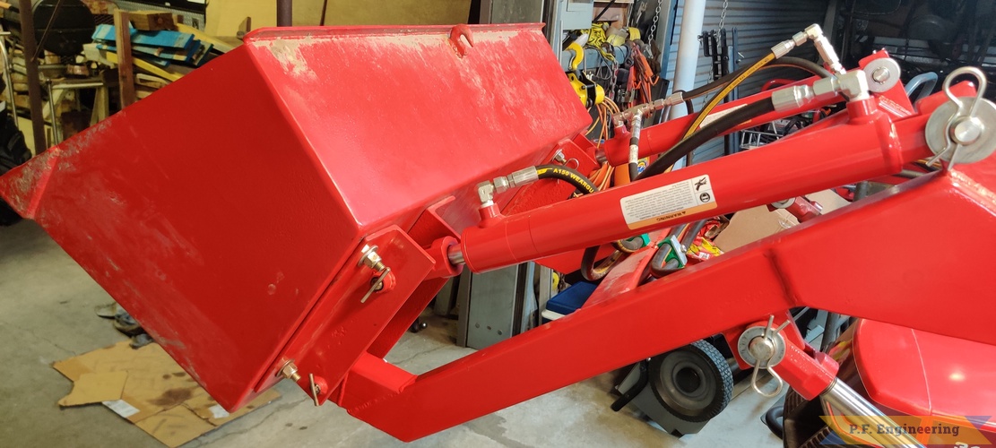 Don A. from Thibodaux, LA and his Wheelhorse 310-8 loader | Don A. and his Wheelhorse 310-8 loader in Thibodaux, LA boom end mod for increased roll back