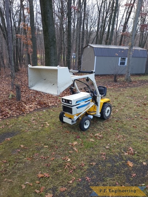 Eric D. in Friedens, PA 1976 Cub Cadet 1200 | Eric D. Friedens, PA 1976 Cub Cadet 1200 front end loader front  viewjpg