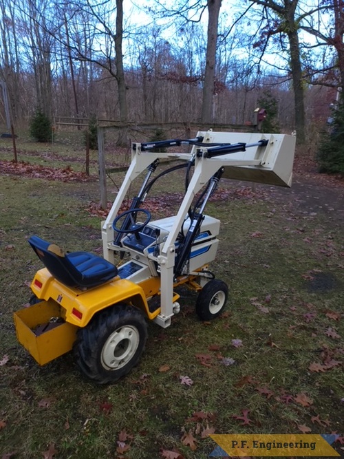 Eric D. in Friedens, PA 1976 Cub Cadet 1200 | Eric D. Friedens, PA 1976 Cub Cadet 1200 front end loader right rear view