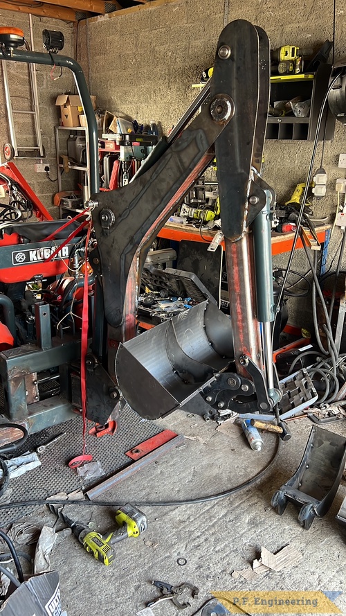 Robert B. in Ireland and his Kubota B6000 Micro Hoe | Robert B. in Ireland building his micro hoe for a Kubota B6000