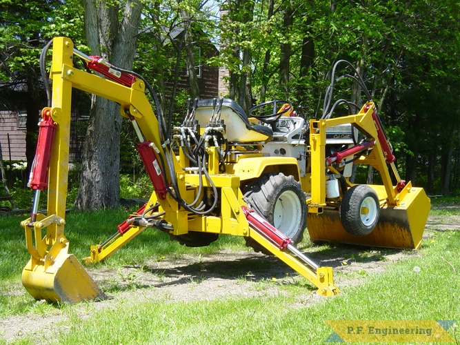 diy | cub 149 backhoe loader rear view