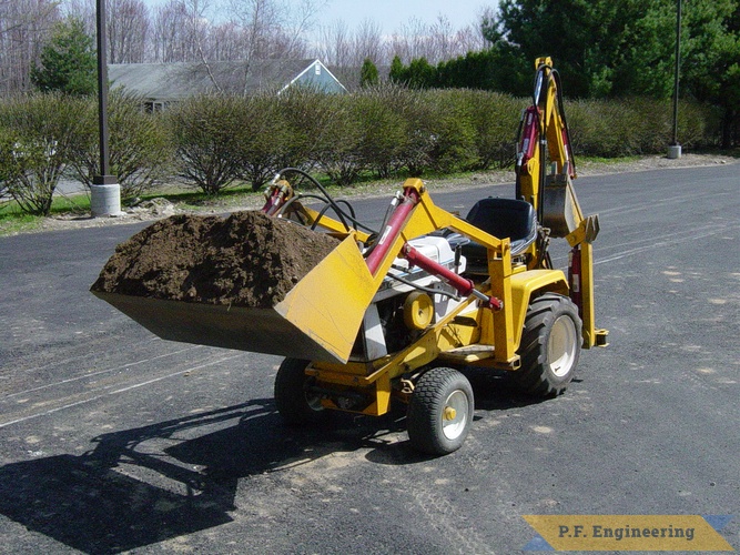 diy | cub 149 carrying gravel