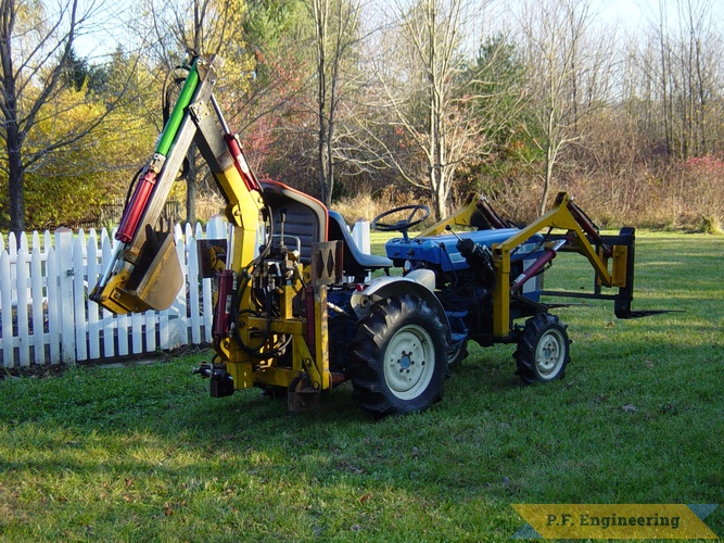 diy | ford 1110 with micro hoe and forks