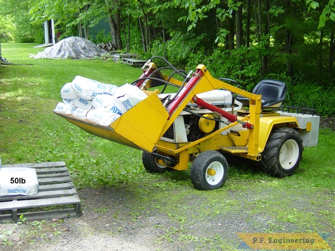 diy | loader lifting 450lb lime