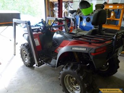 Bombardier ATV Loader left rear view