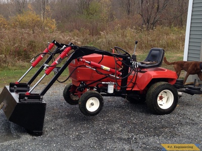 Gravely loader lifting front end by Grant R., Milton, VT
