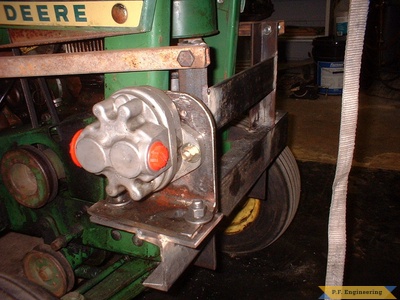 John Deere 110 loader pump mount by Jerry
