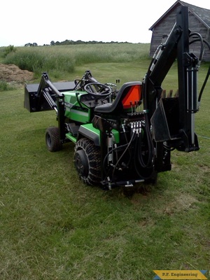 Deutz-allis 1920 backhoe rear view by Steve P., Oostburg, WI