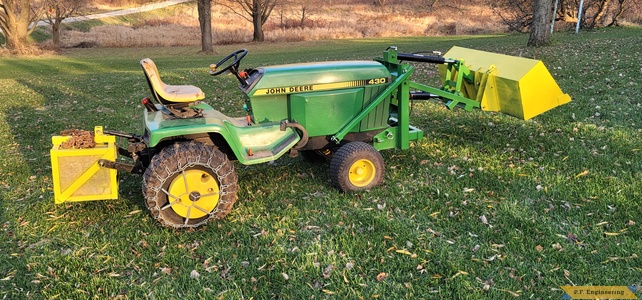 Alan B. Neosho, WI JD430 mini payloader painted right side