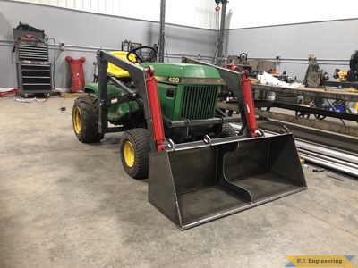 Dan W. Eureka IL John Deere 420 loader frame conpleted