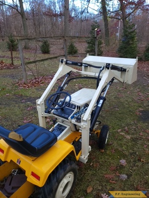 Eric D. Friedens, PA 1976 Cub Cadet 1200 front end loader right rear view2