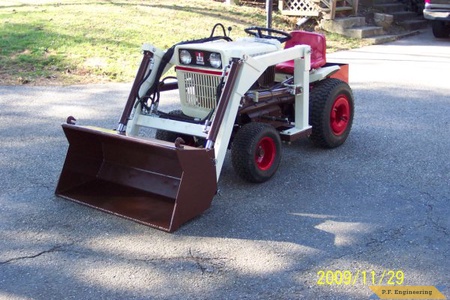 Brian's Bolens garden tractor loader project_4