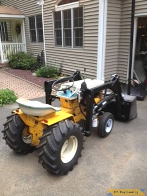 cub cadet 125 garden tractor loader_1