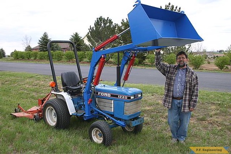 Ford 1220 compact tractor front end loader_1