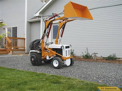 Gilson 16 HP garden tractor front end loader_4