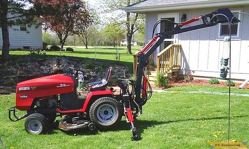 Huskee 20-50 garden tractor Micro Hoe_1