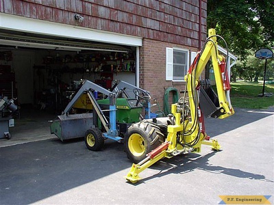 John Deere 430 garden tractor Micro Hoe_10