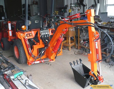 Kubota BX2200 compact tractor Micro Hoe_1