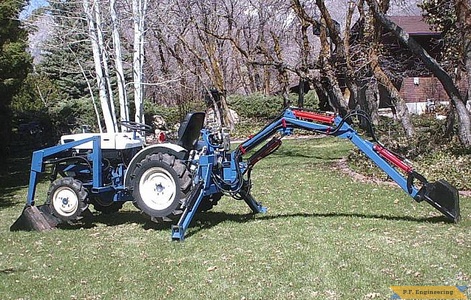 Satoh Beaver S-370D compact tractor Micro Hoe_1