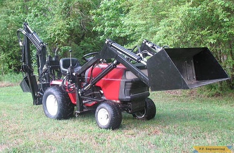 Sears Craftsman GT5000 garden tractor loader and backhoe_1