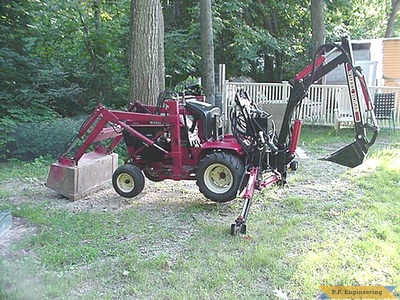 Wheel Horse 416-8 garden tractor Micro Hoe_1