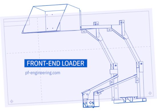 Another picture of P.F. Engineering's Front-end Loader Plans